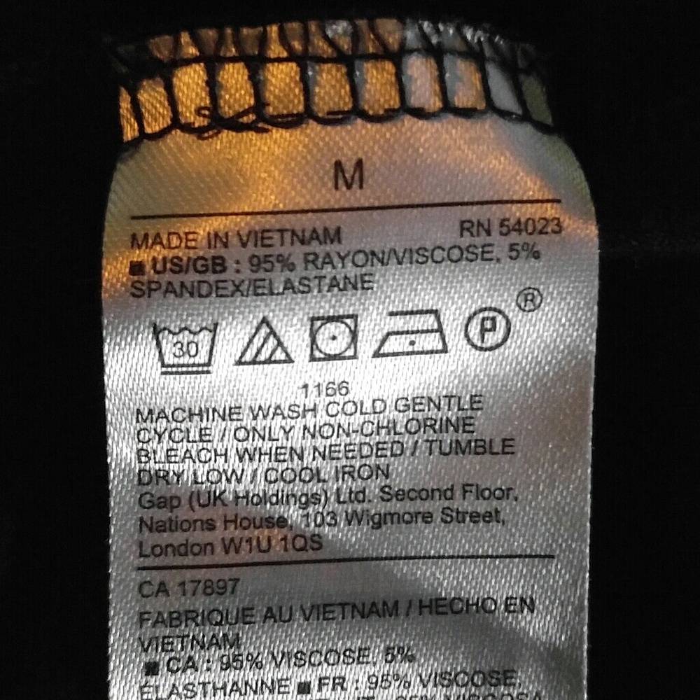 Gap Black Elastic Waist Off Shoulder Dress - Picture 5 of 5